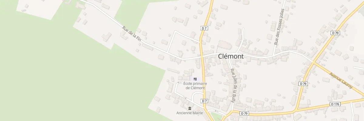 Plan du 7 Rue de la Fin à Clémont