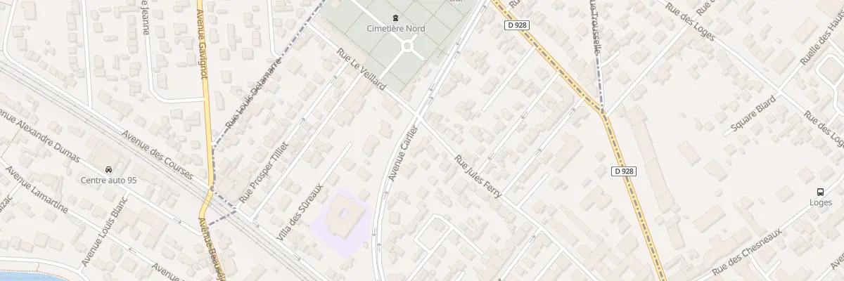Plan du 34 Av Carlier à Enghien-les-Bains