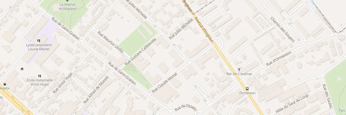 Plan du 6 Rue Claude Monet à Épinay-sur-Seine