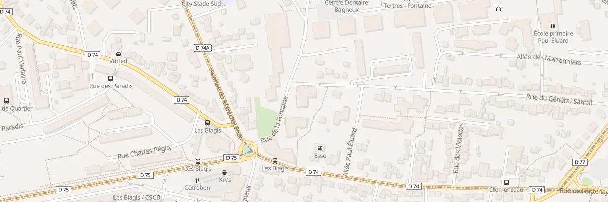 Plan du 67 Rue de la Fontaine à Bagneux