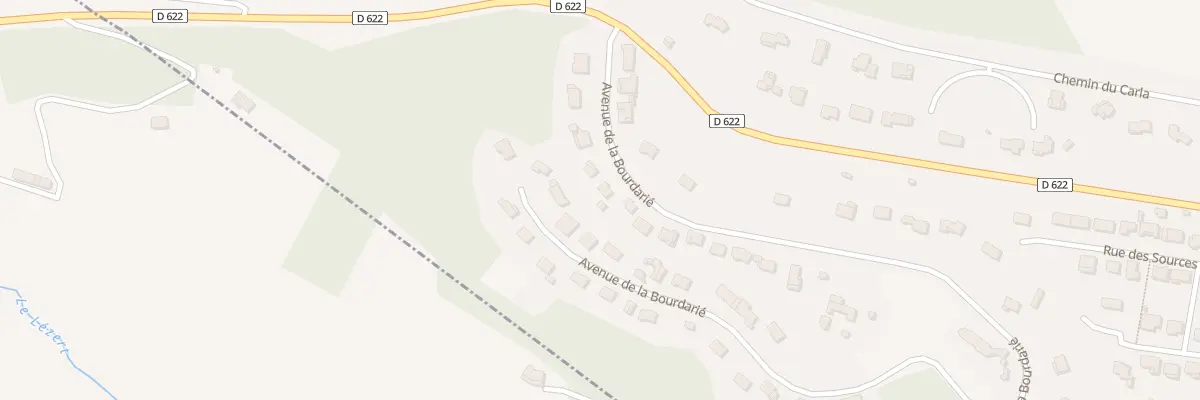 Plan du 9 Av de la Bourdarié à Burlats