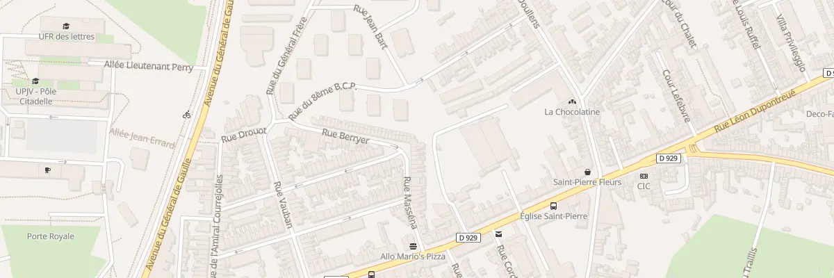 Plan du 2 Rue Berryer à Amiens