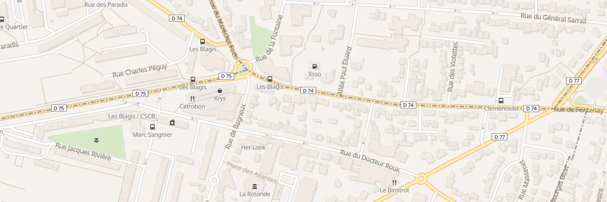 Plan du 81B Av de Bourg-la-Reine à Sceaux