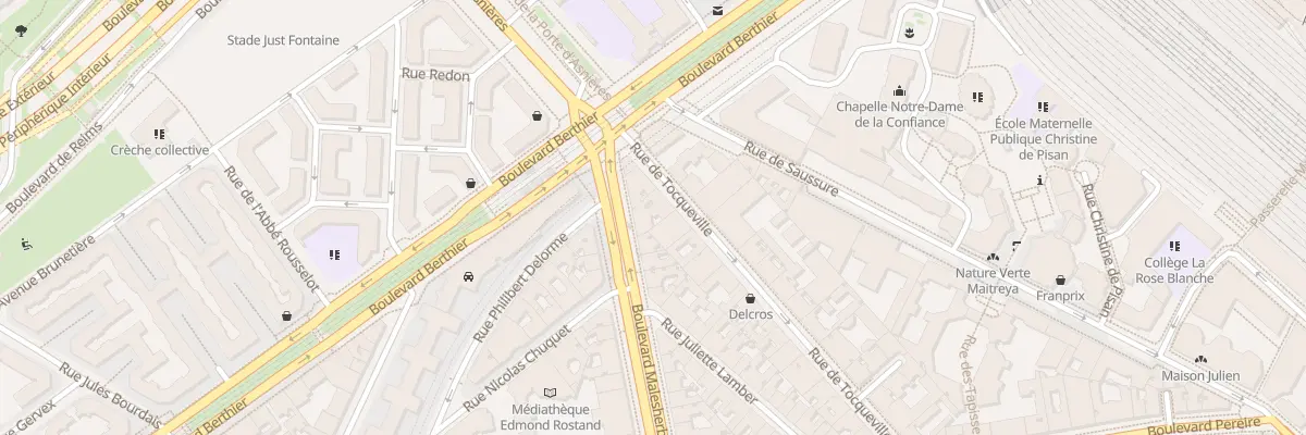 Plan du 200 Bd Malesherbes à Paris 17e Arrondissement