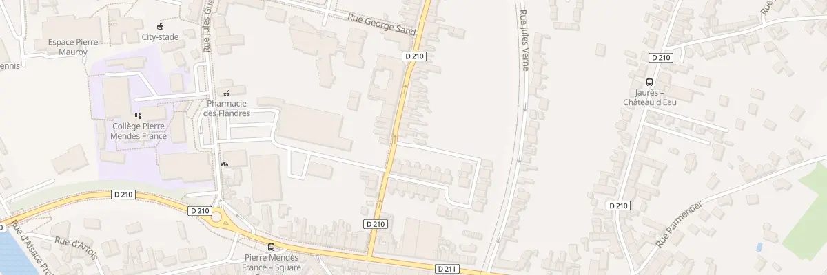 Plan du 54 Rue Paul Vaillant Couturier à Arques