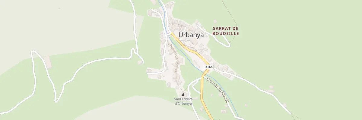 Plan du 88 Le Village à Urbanya