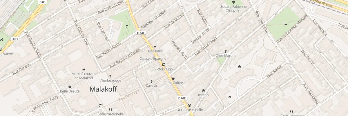 Plan du 38 Rue Victor Hugo à Malakoff