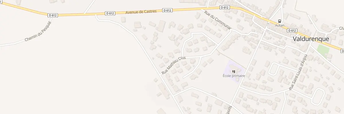 Plan du 14 Rue Mathieu Cros à Valdurenque
