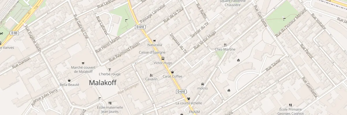 Plan du 42 Rue Victor Hugo à Malakoff