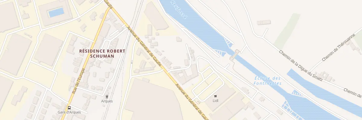 Plan du 1A Rue Alexandre Ribot à Arques