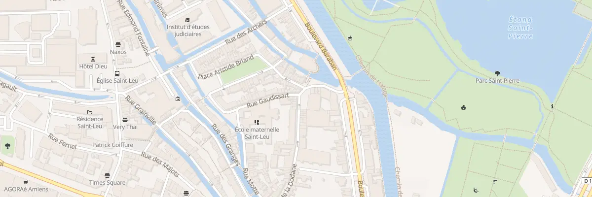 Plan du 34 Rue Gaudissart à Amiens