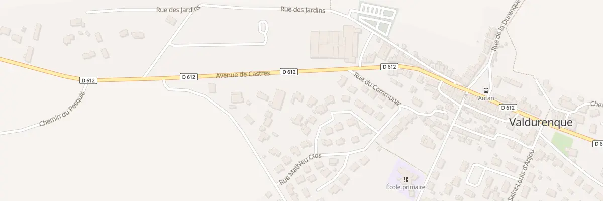 Plan du 5 Av de Castres à Valdurenque