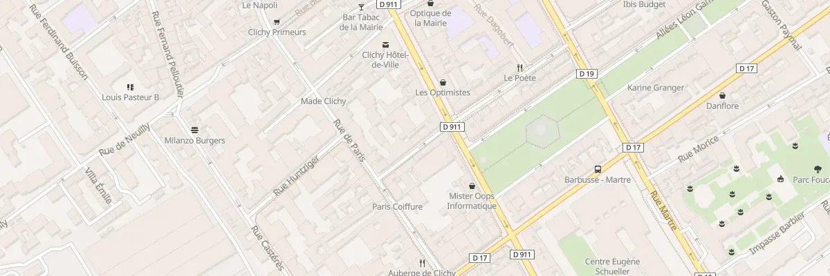 Plan du 7 Rue Victor Méric à Clichy