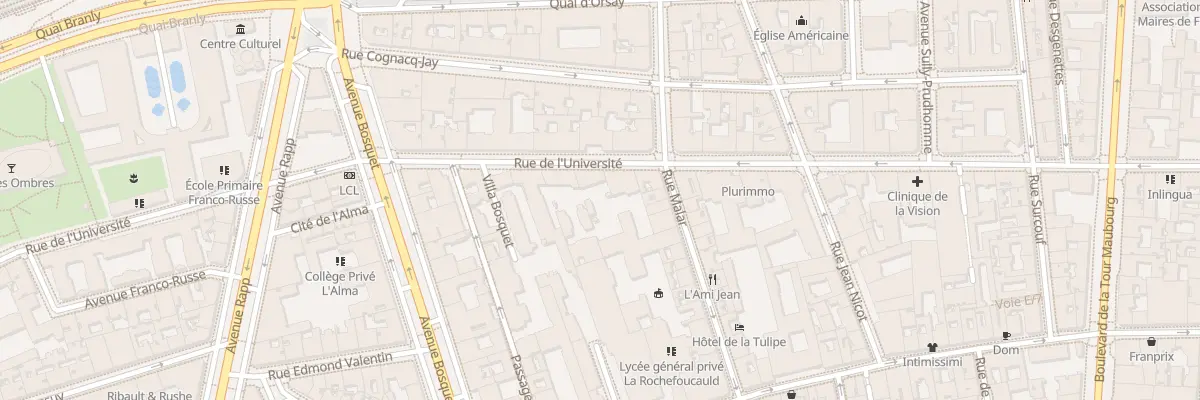 Plan du 155 Rue de l’Université à Paris 7e Arrondissement