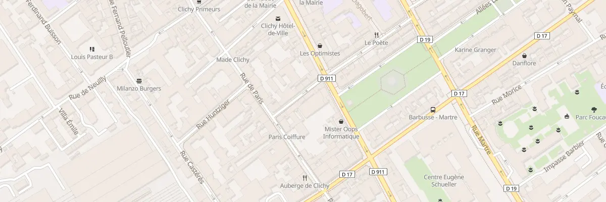 Plan du 6 Rue Victor Méric à Clichy