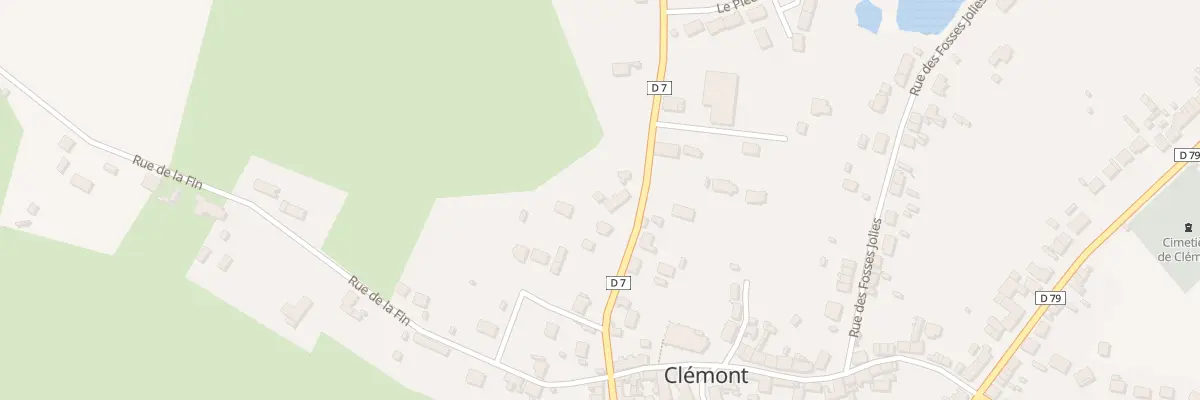 Plan du 25 Rte d’Isdes à Clémont