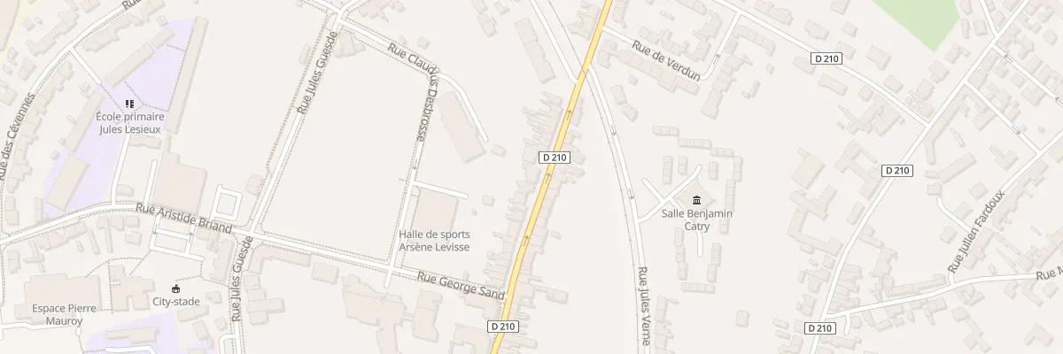 Plan du 37 Rue Paul Vaillant Couturier à Arques