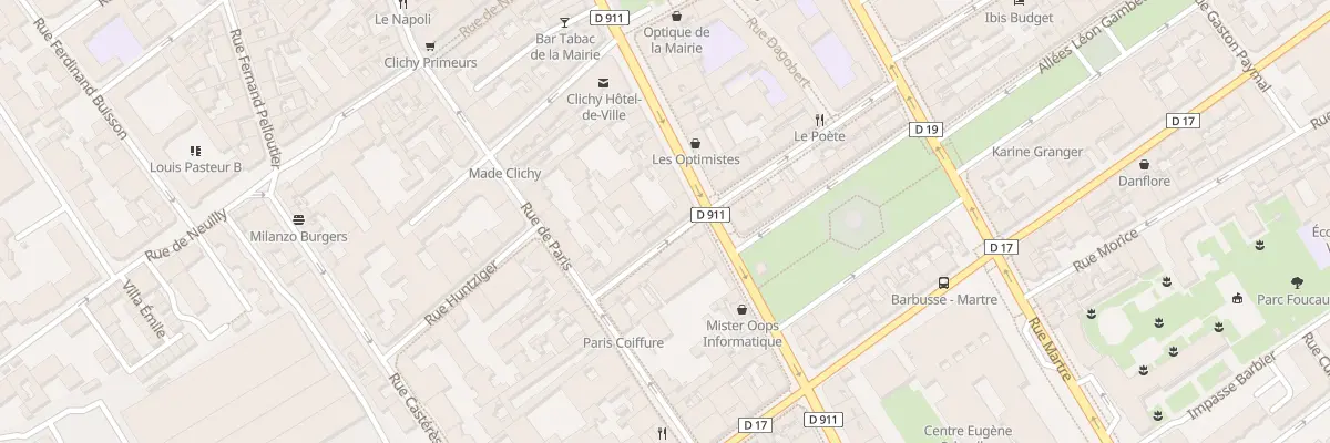 Plan du 9 Rue Victor Méric à Clichy