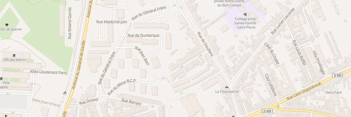 Plan du 28 Rue 8e Bataillon de Chasseurs à Amiens