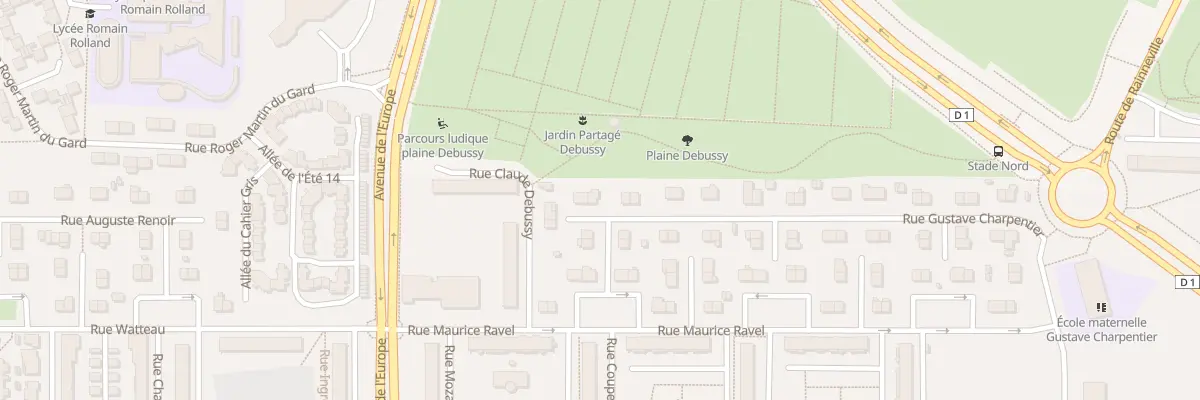 Plan du 11 Rue Gustave Charpentier à Amiens