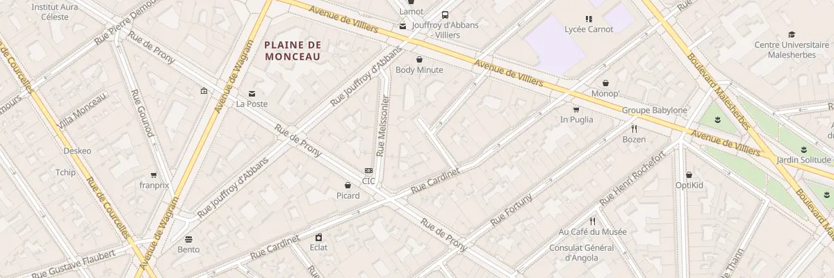 Plan du 5 Rue Édouard Detaille à Paris 17e Arrondissement