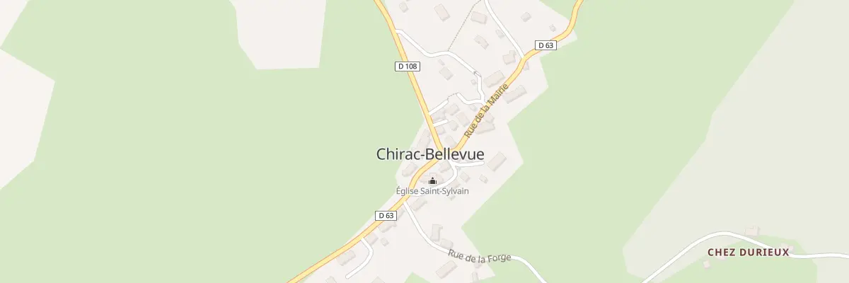 Plan du 2 Pl de l’Eglise à Chirac-Bellevue