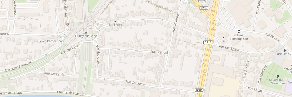 Plan du 10 Rue Grandel à Épinay-sur-Seine