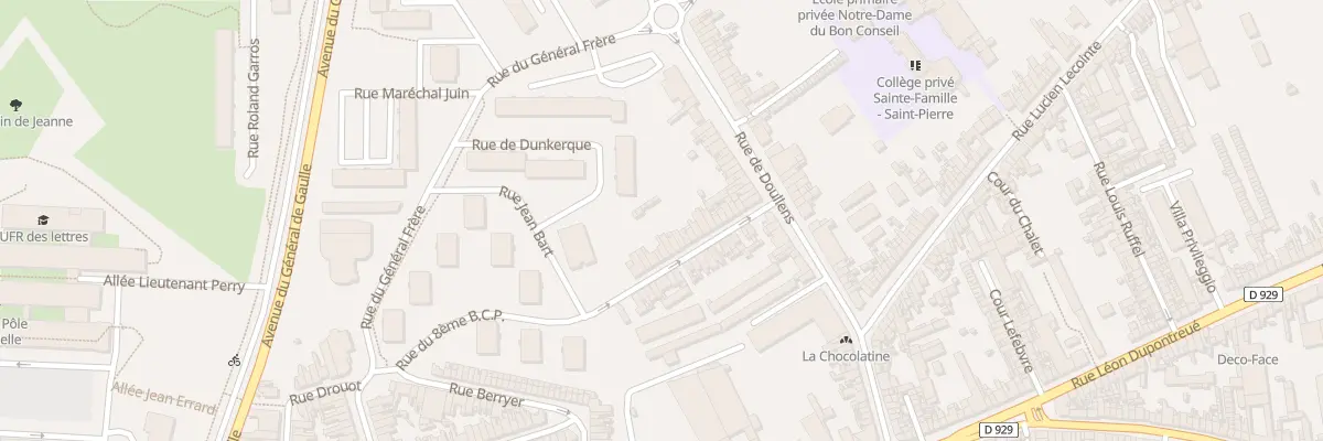 Plan du 24 Rue 8e Bataillon de Chasseurs à Amiens