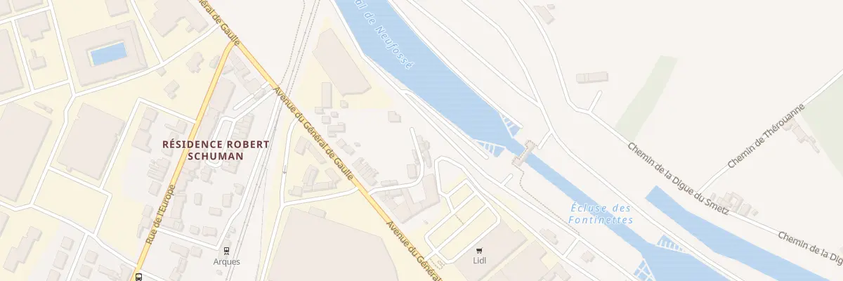 Plan du 8 Rue Alexandre Ribot à Arques