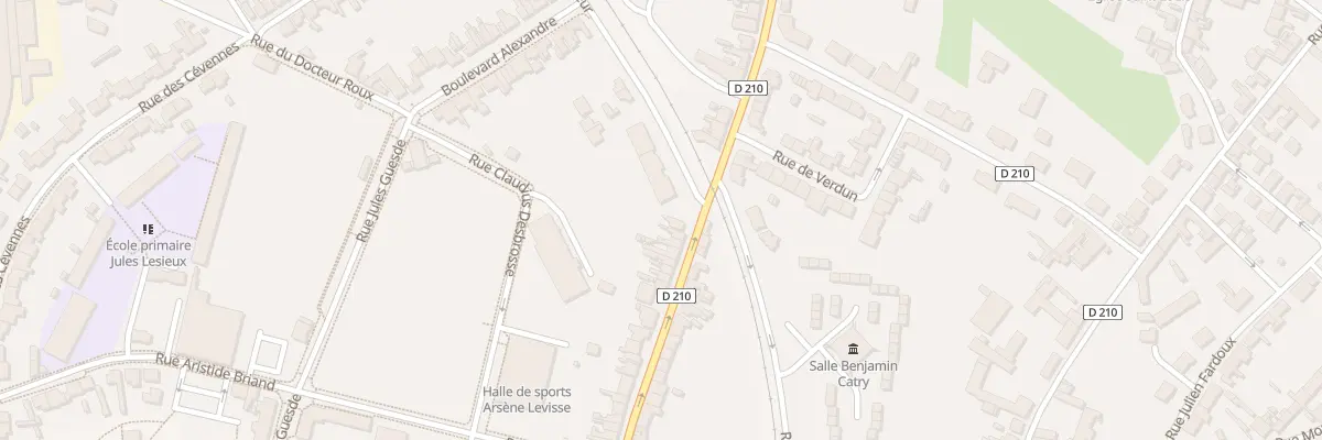 Plan du 53 Rue Paul Vaillant Couturier à Arques