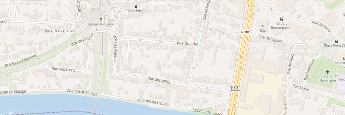 Plan du 15 Rue Grandel à Épinay-sur-Seine