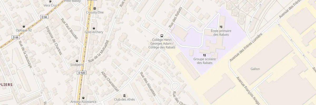 Plan du 177 Rue des Rabats à Antony