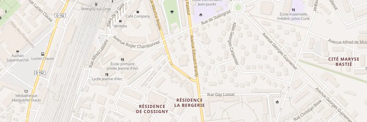 Plan du 6 Av Edouard Branly à Brétigny-sur-Orge