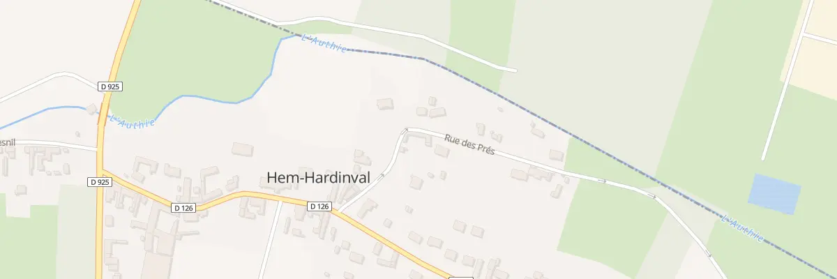 Plan du 76 Rue des Prés à Hem-Hardinval