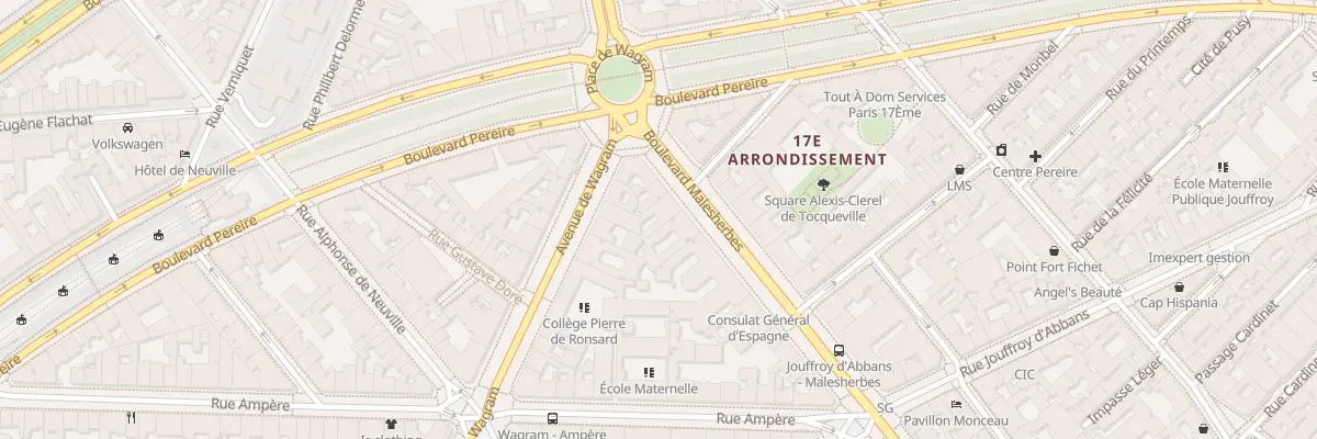 Plan du 177 Bd Malesherbes à Paris 17e Arrondissement