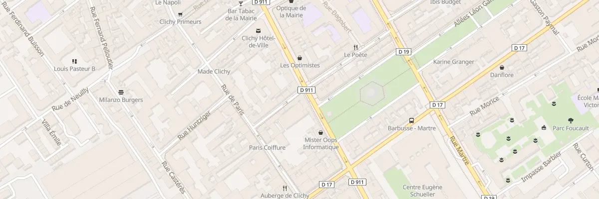 Plan du 10 Rue Victor Méric à Clichy