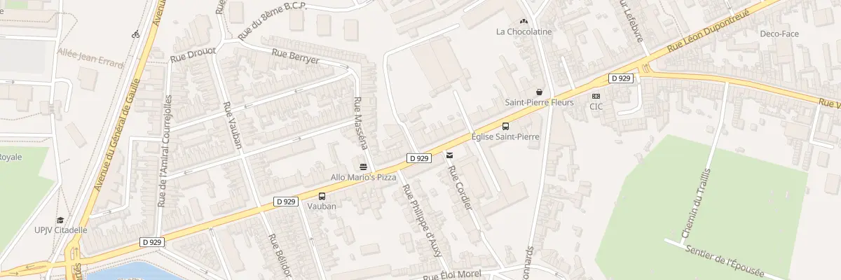 Plan du 107 Chs Saint-Pierre à Amiens