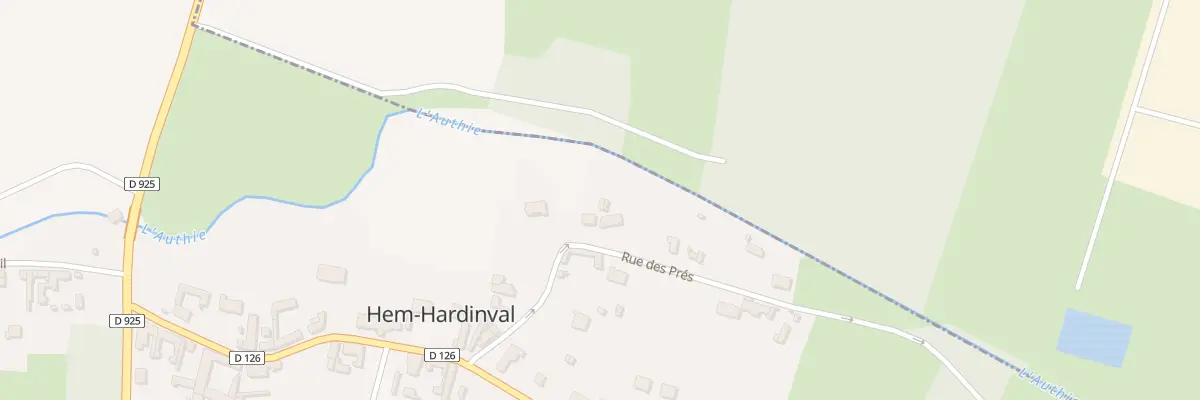 Plan du 109 Rue des Prés à Hem-Hardinval