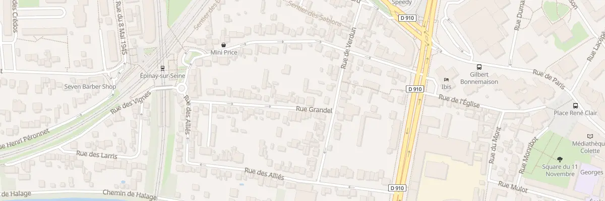 Plan du 6 Rue Grandel à Épinay-sur-Seine