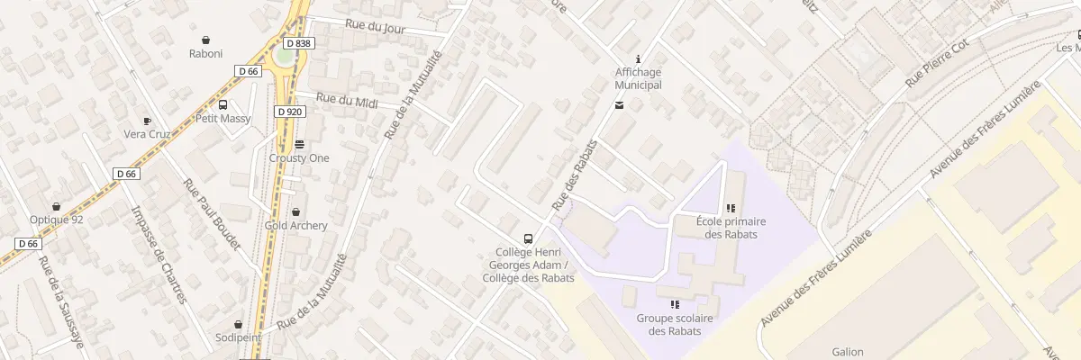 Plan du 188 Rue des Rabats à Antony