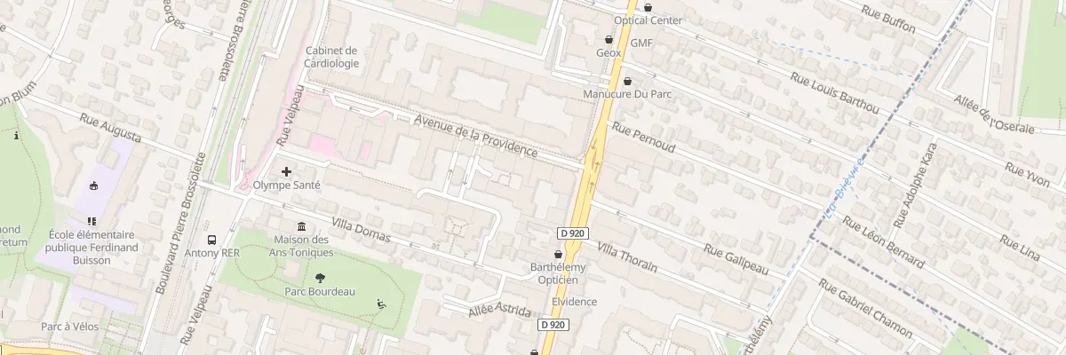 Plan du 3 Av de la Providence à Antony