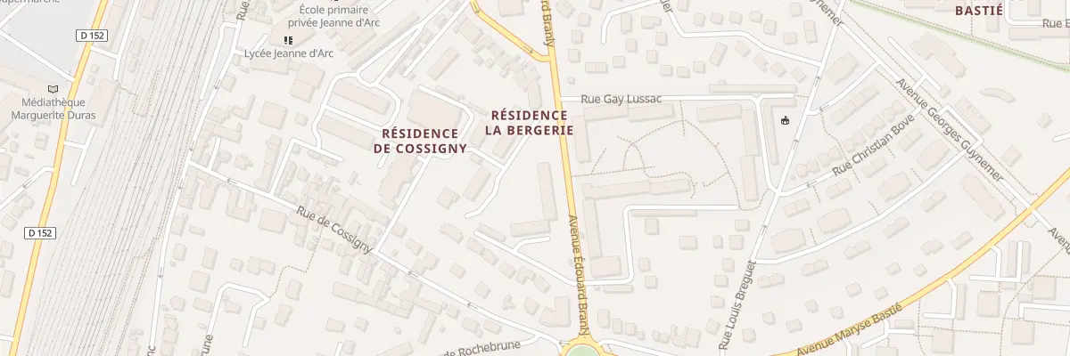 Plan du 12 Av Edouard Branly à Brétigny-sur-Orge