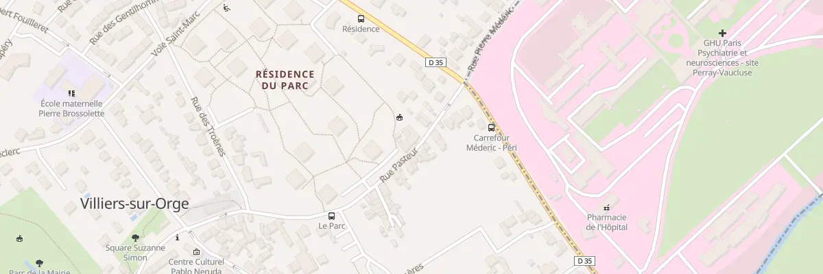 Plan du 9 Rue Pasteur à Villiers-sur-Orge