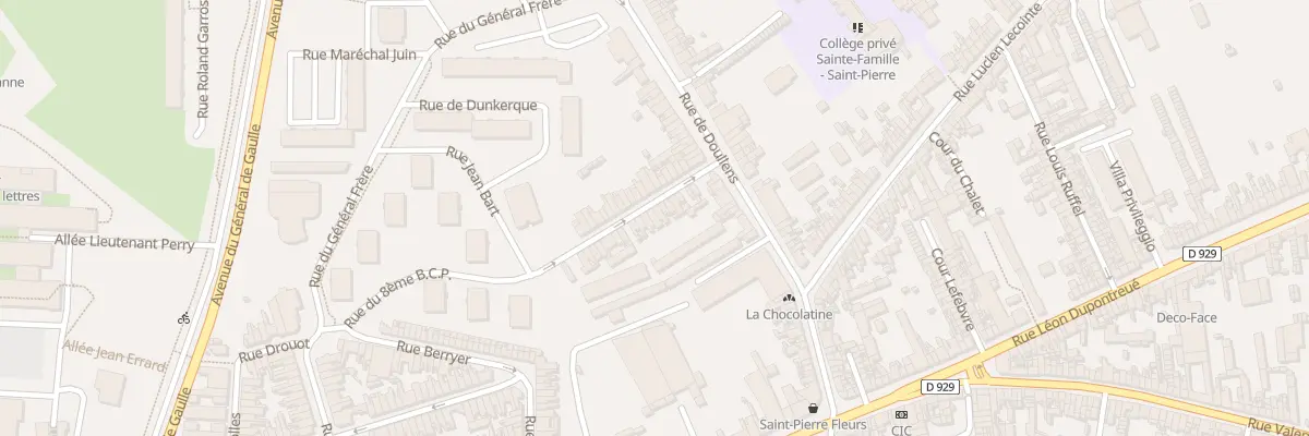 Plan du 9 Rue 8e Bataillon de Chasseurs à Amiens
