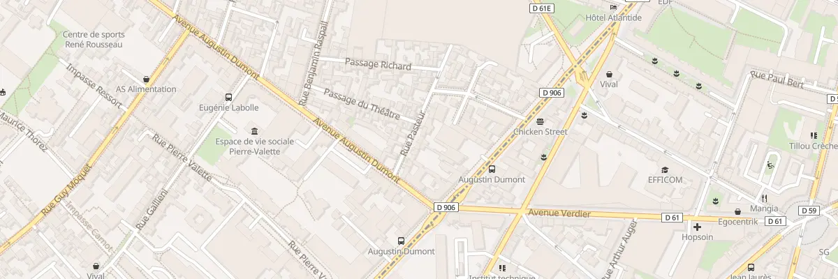 Plan du 12 Rue Pasteur à Malakoff