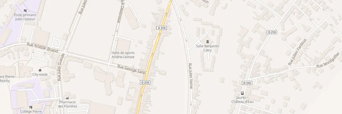 Plan du 86E Rue Paul Vaillant Couturier à Arques