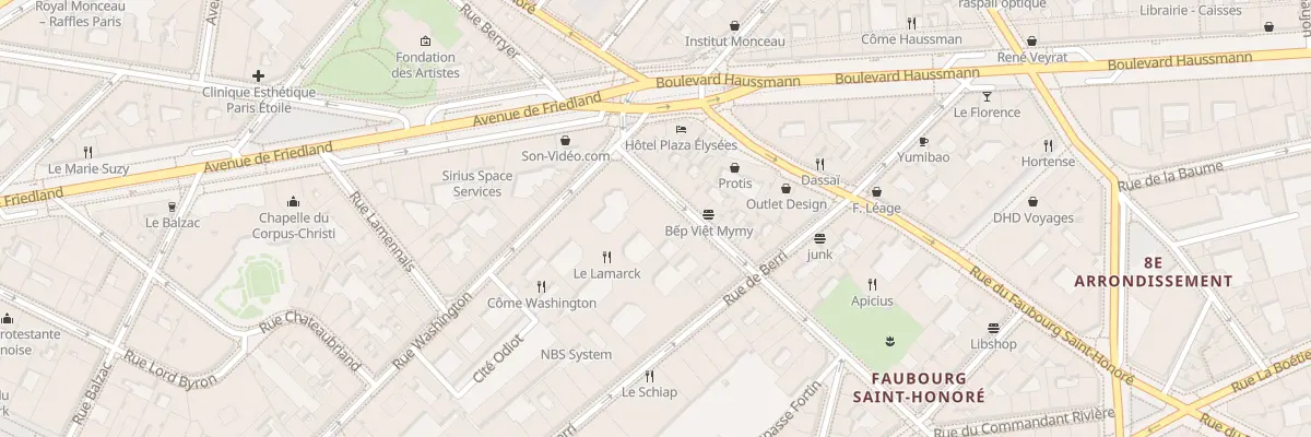Plan du 39 Rue d’Artois à Paris 8e Arrondissement