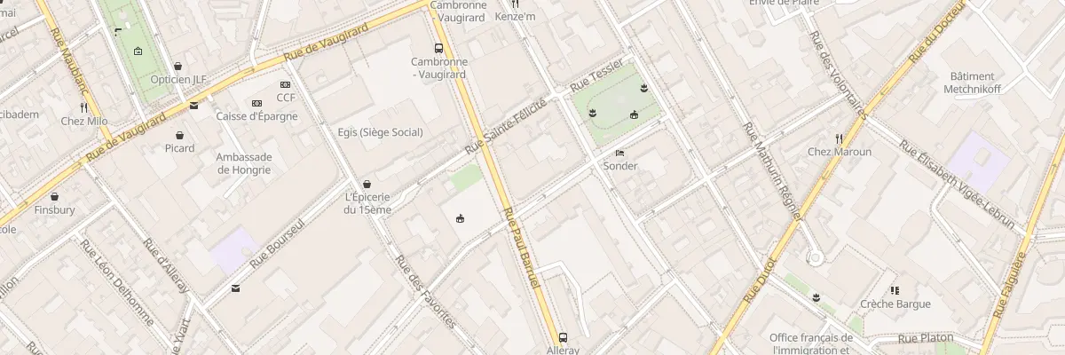 Plan du 25 Rue Paul Barruel à Paris 15e Arrondissement