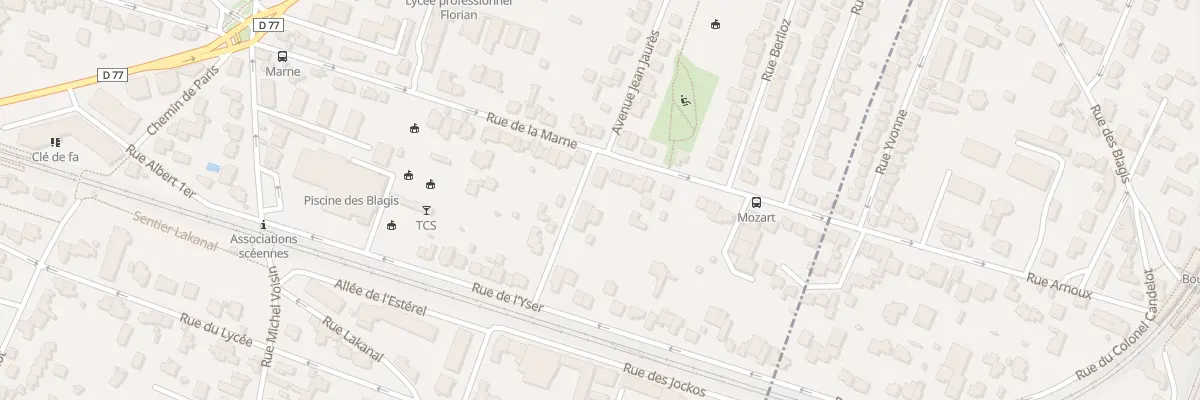 Plan du 50 Rue de la Marne à Sceaux