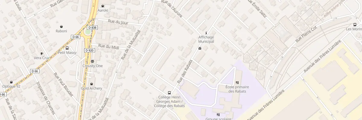 Plan du 180B Rue des Rabats à Antony